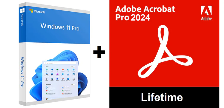 Microsoft Windows 11 Professional + Acrobat 2024 Pro portable