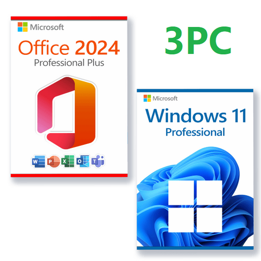 Bundle Office 2024 Pro Plus 3PC + Windows 11 Pro 3PC