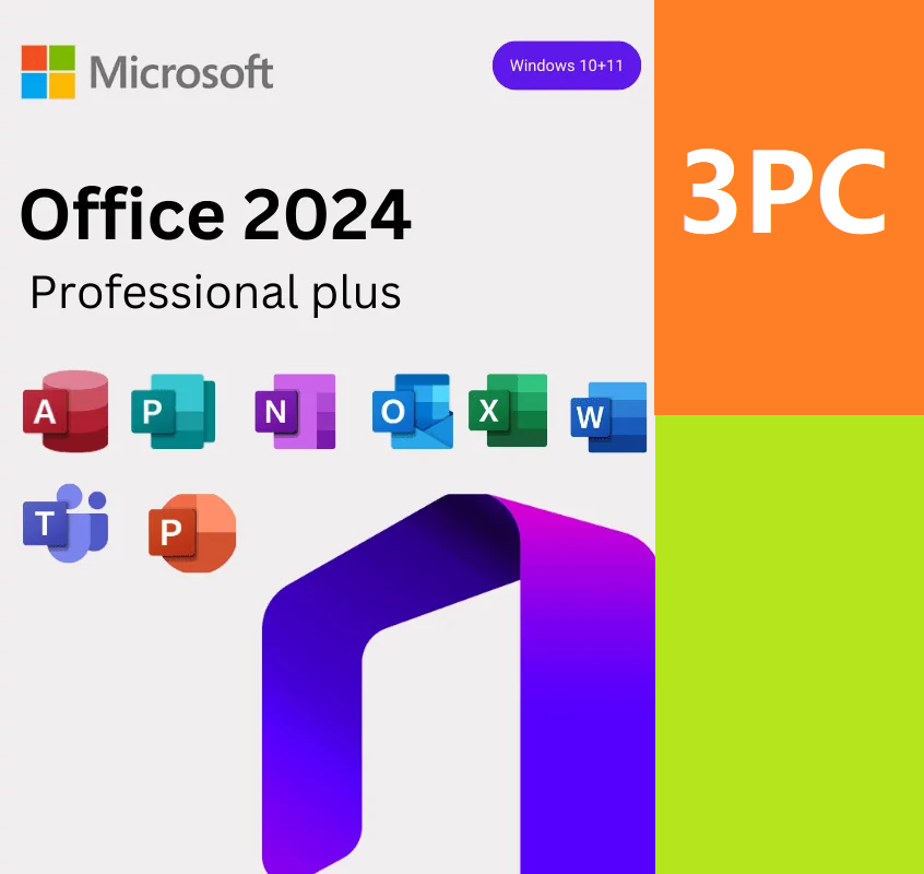 Microsoft Office 2024 Pro Plus Online Activation 3PCs Windows