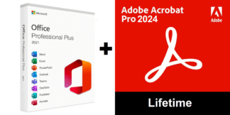 MS Office Professional Plus 2021 Phone Activation + Acrobat 2024 Portable Lifetime PC Bundle